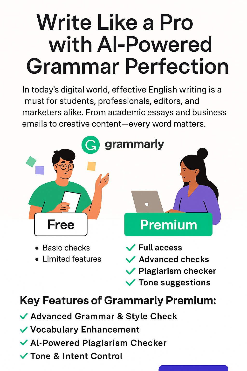 🧠 Upgrade to Grammarly Premium – Official Account